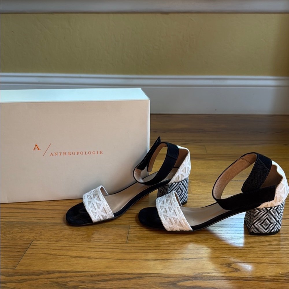 Black and White Anthropologie Size 37